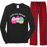 Cupcake Dealer Funny Cupcake Baker Pastry Baking Gift Long Sleeve Pajama Set