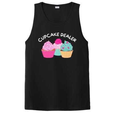 Cupcake Dealer Funny Cupcake Baker Pastry Baking Gift PosiCharge Competitor Tank