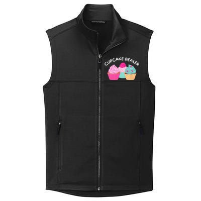 Cupcake Dealer Funny Cupcake Baker Pastry Baking Gift Collective Smooth Fleece Vest