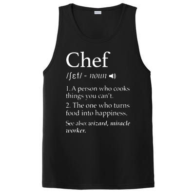 Chef Definition Funny Line Saying Cook Cooking Gifts Chefs PosiCharge Competitor Tank