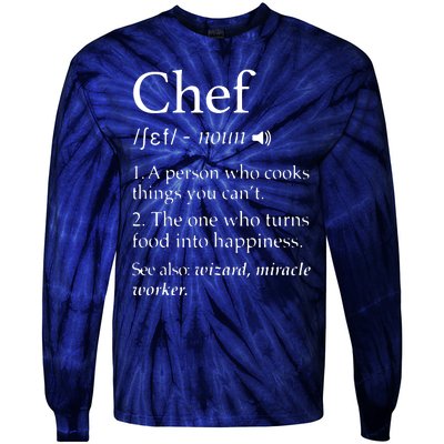 Chef Definition Funny Line Saying Cook Cooking Gifts Chefs Tie-Dye Long Sleeve Shirt