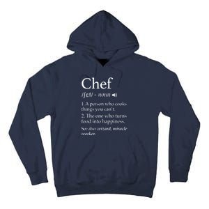 Chef Definition Funny Line Saying Cook Cooking Gifts Chefs Tall Hoodie