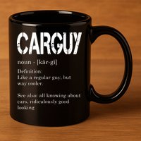Carguy Definition Funny Car Lover Gift 11oz C Handle Ceramic Mug
