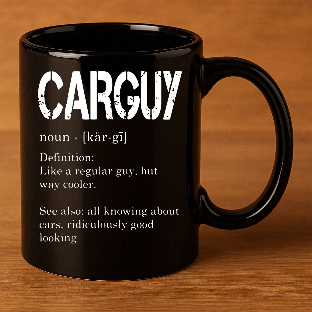 Carguy Definition Funny Car Lover Gift 11oz C Handle Ceramic Mug