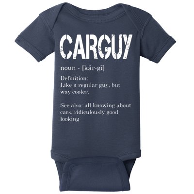 Carguy Definition Funny Car Lover Gift Baby Bodysuit