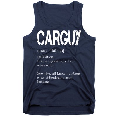 Carguy Definition Funny Car Lover Gift Tank Top