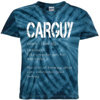 Carguy Definition Funny Car Lover Gift Kids Tie-Dye T-Shirt