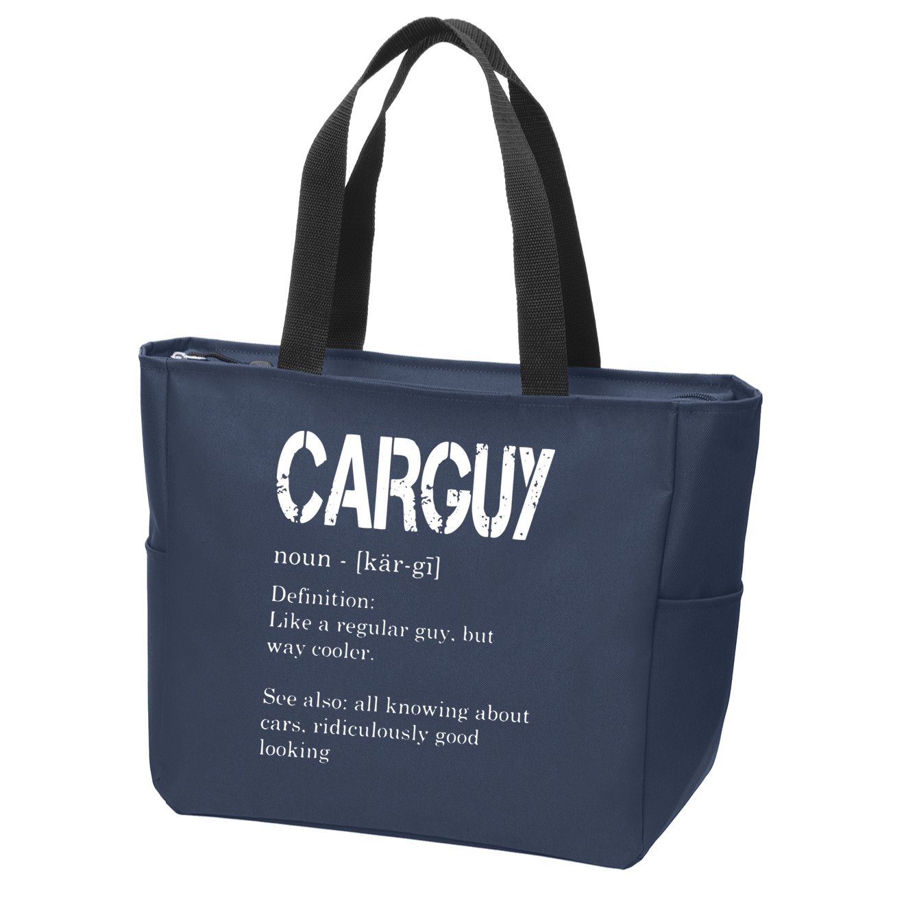 Carguy Definition Funny Car Lover Gift Zip Tote Bag