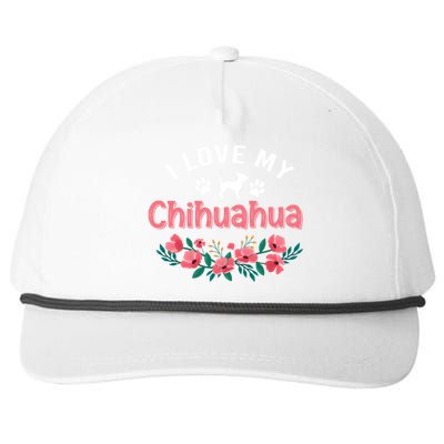 Chihuahua Dog Funny Gift Cute Chihuahua Dog Christmas Gift Snapback Five-Panel Rope Hat