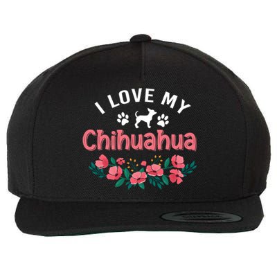 Chihuahua Dog Funny Gift Cute Chihuahua Dog Christmas Gift Wool Snapback Cap