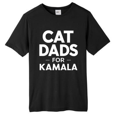 Cat Dads For Kamala President Harris Democrat Vote Blue 2024 Tall Fusion ChromaSoft Performance T-Shirt