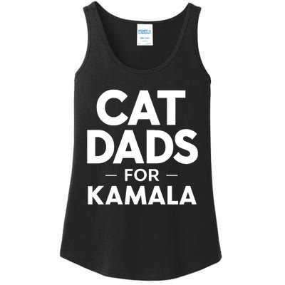 Cat Dads For Kamala President Harris Democrat Vote Blue 2024 Ladies Essential Tank