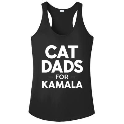 Cat Dads For Kamala President Harris Democrat Vote Blue 2024 Ladies PosiCharge Competitor Racerback Tank