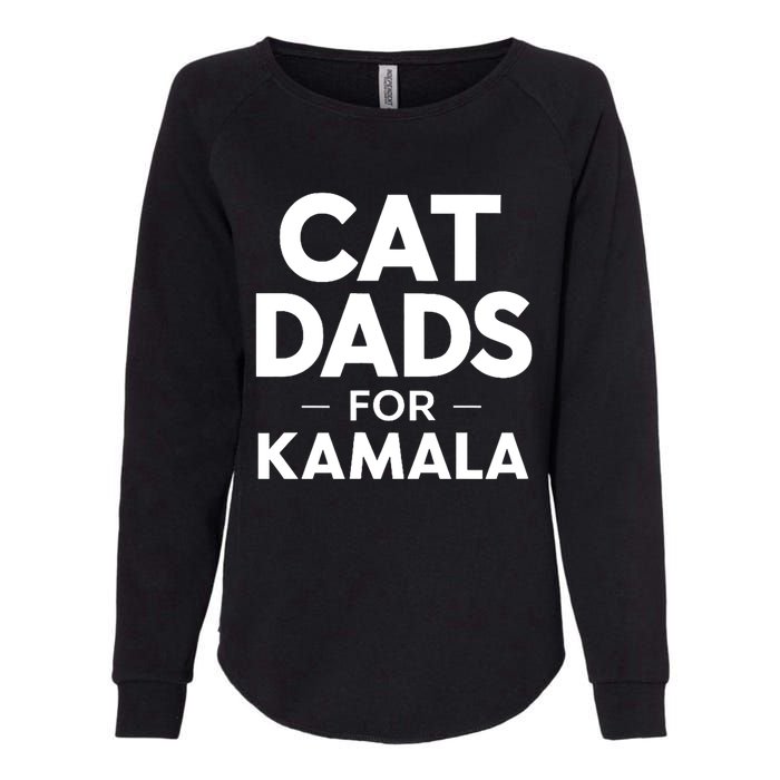 Cat Dads For Kamala President Harris Democrat Vote Blue 2024 Womens California Wash Sweatshirt