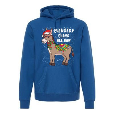 Christmas Donkey Funny American Italian Xmas Gift Premium Hoodie