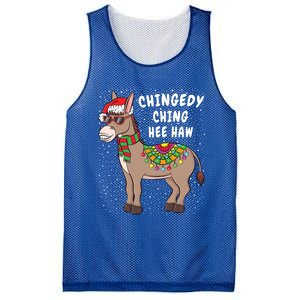 Christmas Donkey Funny American Italian Xmas Gift Mesh Reversible Basketball Jersey Tank