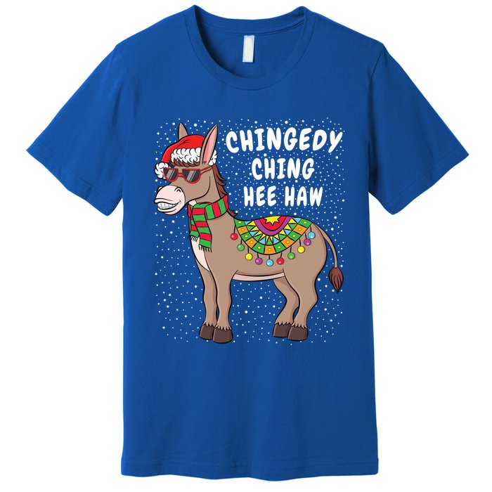 Christmas Donkey Funny American Italian Xmas Gift Premium T-Shirt