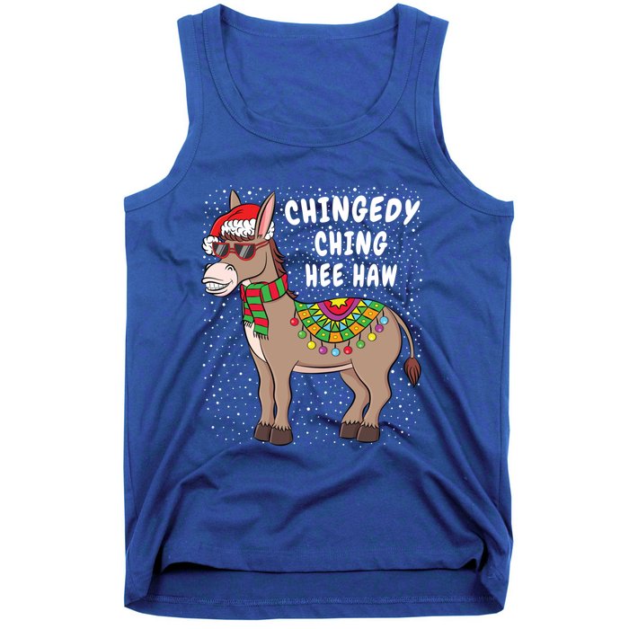 Christmas Donkey Funny American Italian Xmas Gift Tank Top