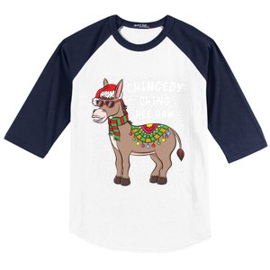 Christmas Donkey Funny American Italian Xmas Gift Baseball Sleeve Shirt