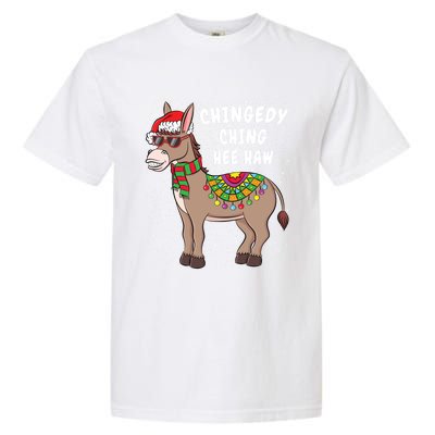 Christmas Donkey Funny American Italian Xmas Gift Garment-Dyed Heavyweight T-Shirt