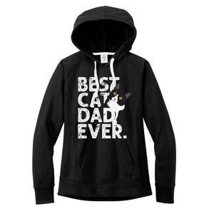 Cat Daddy Father Gift Best Cat Dad Ever Women's Fleece Hoodie