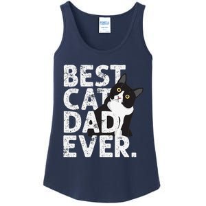 Cat Daddy Father Gift Best Cat Dad Ever Ladies Essential Tank