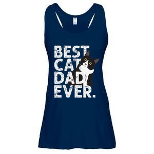 Cat Daddy Father Gift Best Cat Dad Ever Ladies Essential Flowy Tank