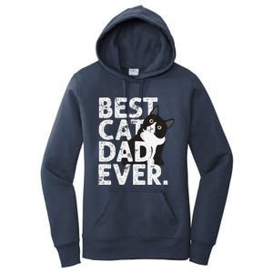 Cat Daddy Father Gift Best Cat Dad Ever Women's Pullover Hoodie