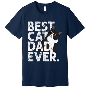 Cat Daddy Father Gift Best Cat Dad Ever Premium T-Shirt