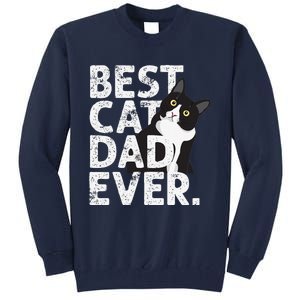 Cat Daddy Father Gift Best Cat Dad Ever Tall Sweatshirt