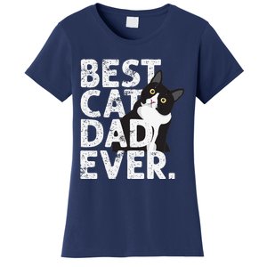 Cat Daddy Father Gift Best Cat Dad Ever Women's T-Shirt