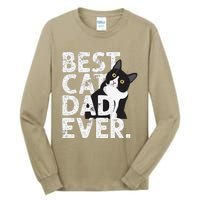 Cat Daddy Father Gift Best Cat Dad Ever Tall Long Sleeve T-Shirt