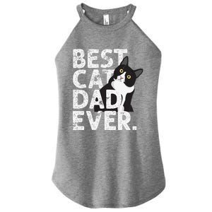 Cat Daddy Father Gift Best Cat Dad Ever Women's Perfect Tri Rocker Tank