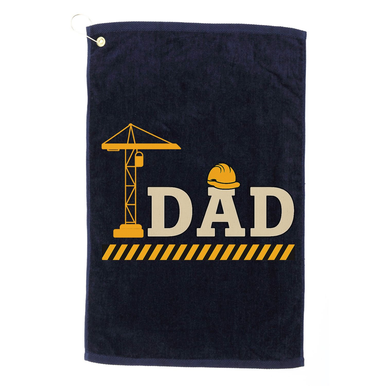 Construction Dad Funny Gift Father;s Day Golf Towel