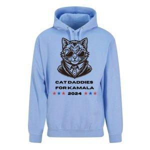 Cat Daddies For Kamala Funny Cat Dad Vote Election 2024 Unisex Surf Hoodie