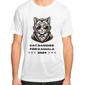 Cat Daddies For Kamala Funny Cat Dad Vote Election 2024 Adult ChromaSoft Performance T-Shirt