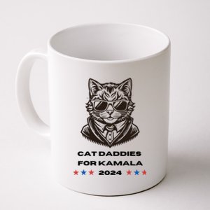 Cat Daddies For Kamala Funny Cat Dad Vote Election 2024 Coffee Mug