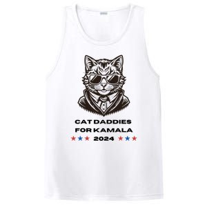 Cat Daddies For Kamala Funny Cat Dad Vote Election 2024 PosiCharge Competitor Tank