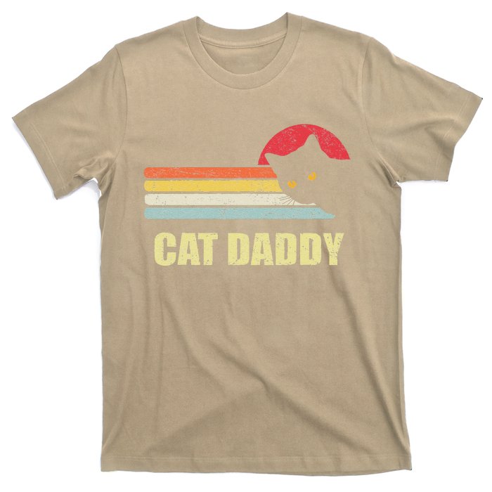 Cat Daddy Funny Vintage Style Cat Retro Distressed T-Shirt