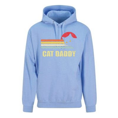 Cat Daddy Funny Vintage Style Cat Retro Distressed Unisex Surf Hoodie