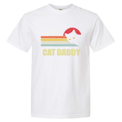 Cat Daddy Funny Vintage Style Cat Retro Distressed Garment-Dyed Heavyweight T-Shirt