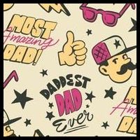 Cool Dad Father's Day 16 in Basic Backpack