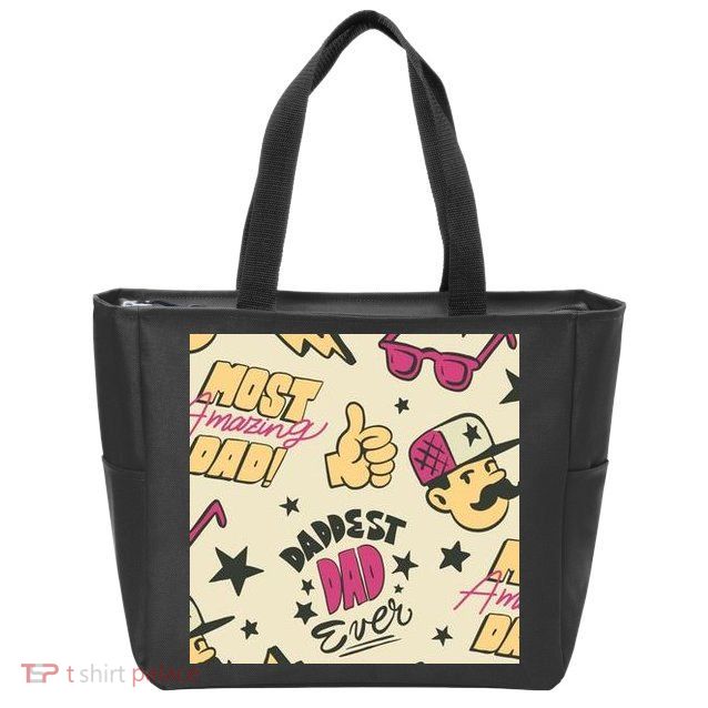 Cool Dad Father's Day Zip Tote Bag
