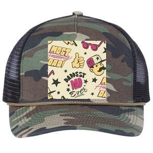 Cool Dad Father's Day Retro Rope Trucker Hat Cap