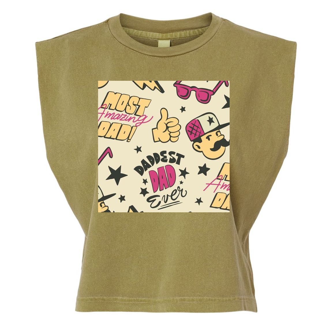 Cool Dad Father's Day Garment-Dyed Women's Muscle Tee