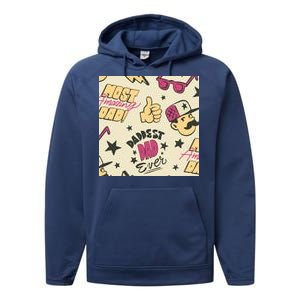 Cool Dad Father's Day Performance Fleece Hoodie