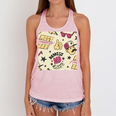 Cool Dad Father's Day Women's Knotted Racerback Tank