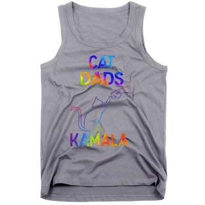 Cat Dads For Kamala Tiedye Harris Madam President 47 Tank Top