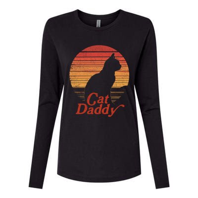 Cat Daddy Funny Cat Lover Cat Dad Womens Cotton Relaxed Long Sleeve T-Shirt