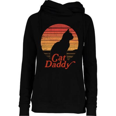 Cat Daddy Funny Cat Lover Cat Dad Womens Funnel Neck Pullover Hood